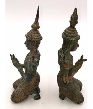 duo de statuettes en bronze